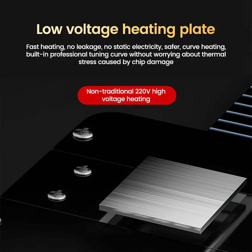 Digital Preheating Rework Station PCB SMD Welding Heating Plate Glue Removal Platform Constant Temperature Soldering Station