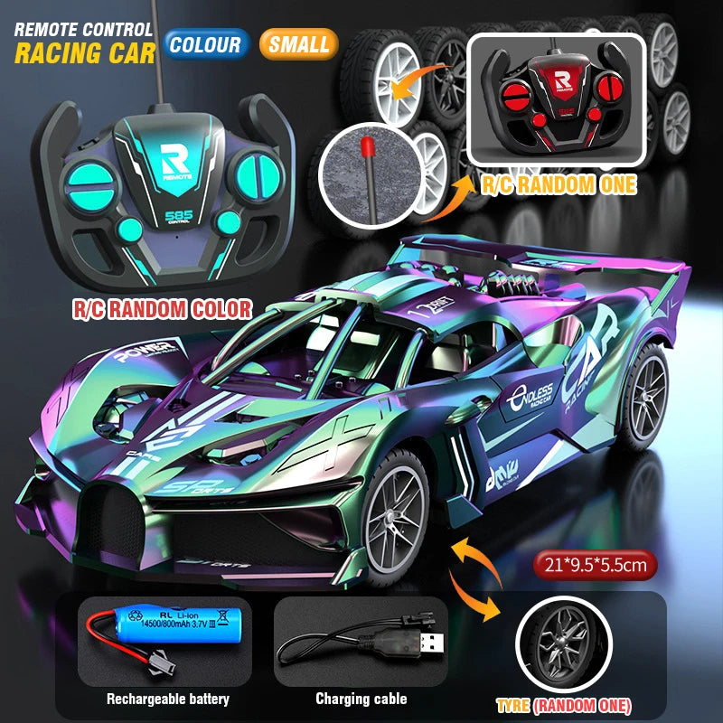RC Car Toy Drift Racing Remote Control Car High Speed Off Road Racing Car Toys for Boys Christmas Indoor Outdoor Xmas Gifts