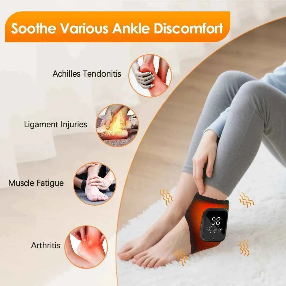 Electric Heating Wrist Guard Vibration Massage Hot Compress Wrist Brace Ankle Wrap Hand Foot Protector Rechargeable Wristband