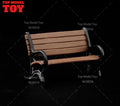 Painted Miniatures 1/64 1/43 1/87 Male Sitting on Bench Playing Guitar Scene Figure Dolls Unpainted Model For Cars Vehicles Toy