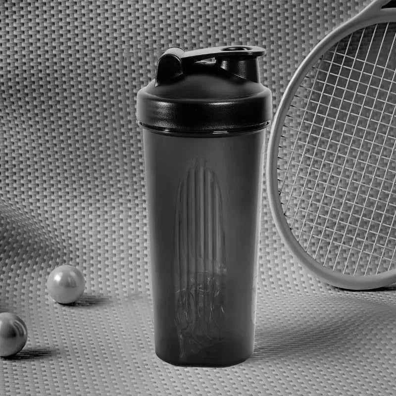 1pc Portable Protein Shaker 600ml Fitness Bottle with Wire Whisk Ball for Fitness Enthusiasts Athletes Perfect For Outdoor Gym