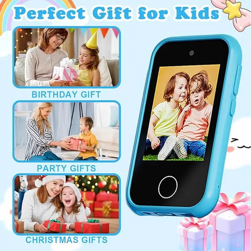 Kids Smart Phone MP3 Player Digital Camera Toys Touchscreen Unicorn Baby Mobile Educational Toys for Girls Boys Age 3-8