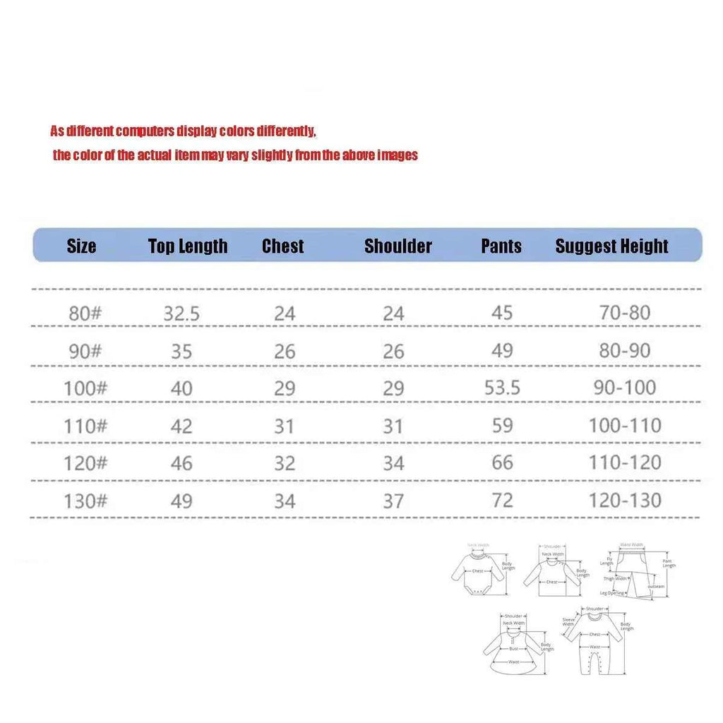 Spring Autumn Children Pajamas Set Kids Baby Girl Boys Underwear Clothing Long Sleeve Sleepwear Pajamas Sets Kids Clothing