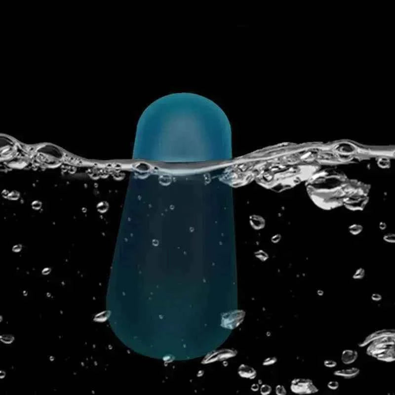 High Quality Rubber Space Beans Sea Carp Fly Fishing Blue Rubber Oval Stopper Fishing Float Fishing Bobber