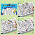 Kids Hidden Object Coloring Book Look&Find Activity Workbook Educational Puzzle Book for Visual Perception Focus and Attention