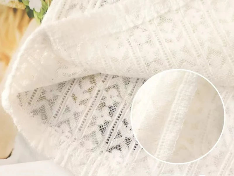 Lace Half Turtleneck Knitted Sweater Women Fall Winter Thick Warm Long Sleeve Pullover Korean Chic Slim Hollow Out Jumper New