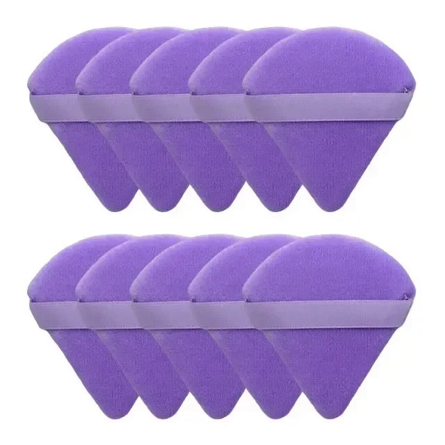 2/5/10/20Pcs Triangle Powder Puff Wet Dry Use For Loose Powder Liquid Cosmetic Soft Plush Powder Puff Makeup Foundation New In T