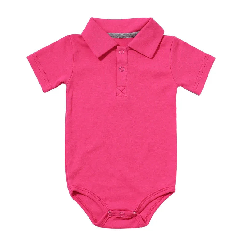 Bodysuit & One Pieces Baby Clothes Summer Short-sleeved Polo Baby Jumpsuit Crawling Clothes Baby Clothes Romper Newborn Clothes