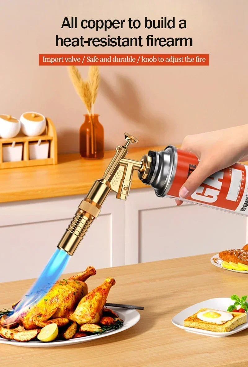 Welding Torch Gas Burner Flame Gun Blower Gas Torch Brazing Cooking Barbecue Auto Ignition Gun Kitchen Baking Tool