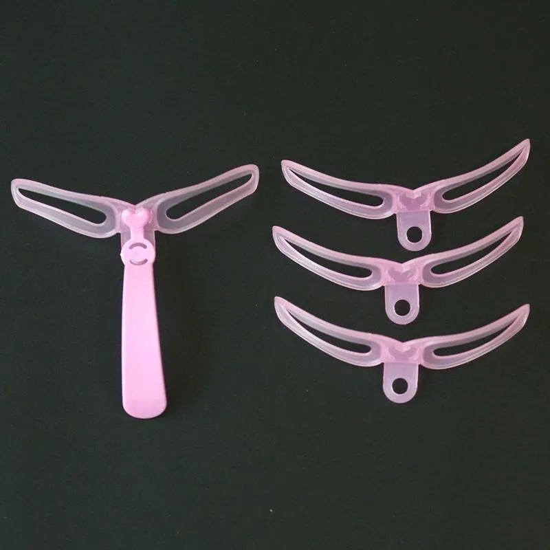 8pcs/set Eyebrow Shaping Template Helper Eyebrow Stencils Kit Grooming Card Eyebrow Defining Makeup Tools mask