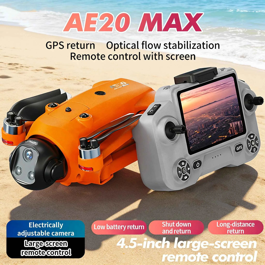 AE20 Drone Vocation GPS Return Lifting Airdrop 3km 25min Battery Voice broadcast Intelligent Positioning Remote Control Aircraft