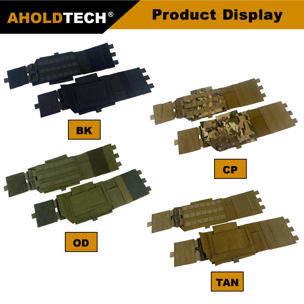 Aholdtech Tactical Quick Release Surrounding Abdominal Belt For Plate Carrier Vest Carrier Elastic Cummerbund Vest Accessories