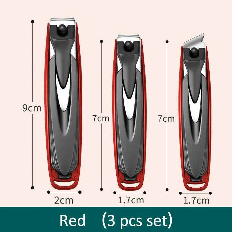 Colorful Nail Clippers Anti-Splash Nail Cutter Detachable Design Fingernail Clippers Stainless Steel Manicure Nail Tool