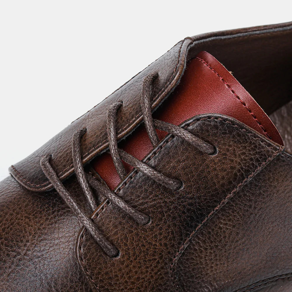 Men's Formal Shoes British Retro Brogue Shoes Mens Casual Business Leather Oxfords Men Office Dress Shoe Flats