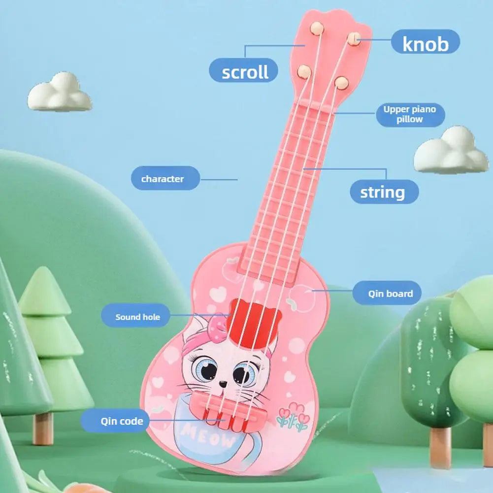 Kids Guitar Musical Instrument Ukulele Musical Montessori Toys For Children Learning Educational Toys Christmas Birthday Gift