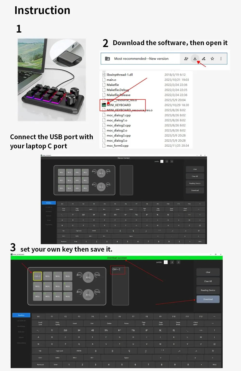 Programming Macro Custom 2 Knob Bluetooth Keyboard RGB 12 Key Copy Paste Mini Button Gaming Keypad Mechanical Hotswap Macropad