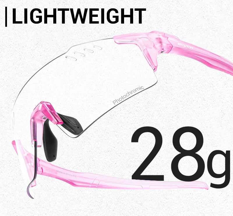 SCVCN Photochromic bike Cycling glasses UV400 Bicycle riding Eyewear Sports MTB Outdoor Sports Golf Camping Driving Eyepieces