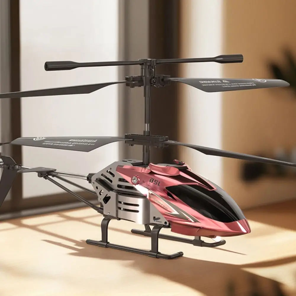 Metal Alloy RC Helicopters 3.5 Channels USB Charging Remote Control Plane Rechargeable Silver Red Pink Flying Helicopter Toy