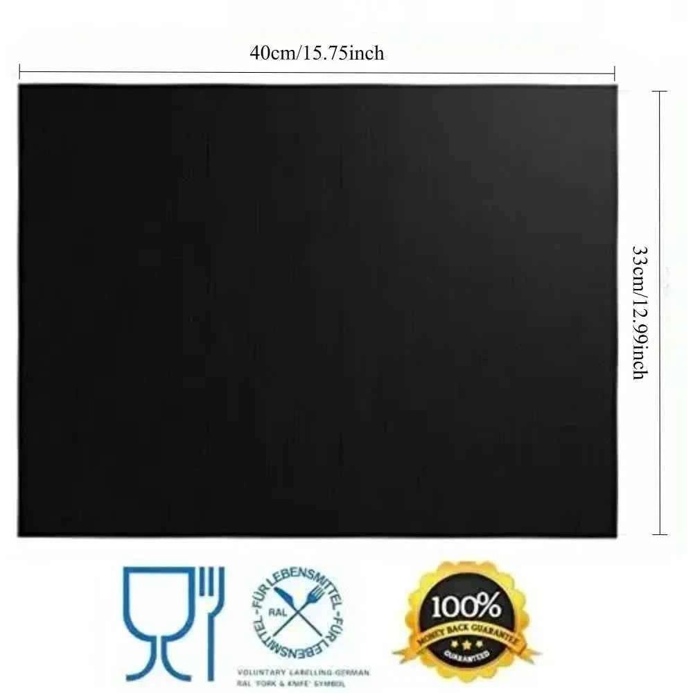 Oven Liners for Bottom of Electric Gas Oven Reusable Non-Stick Teflon Protector Mat Heat Resistant Grill Mats