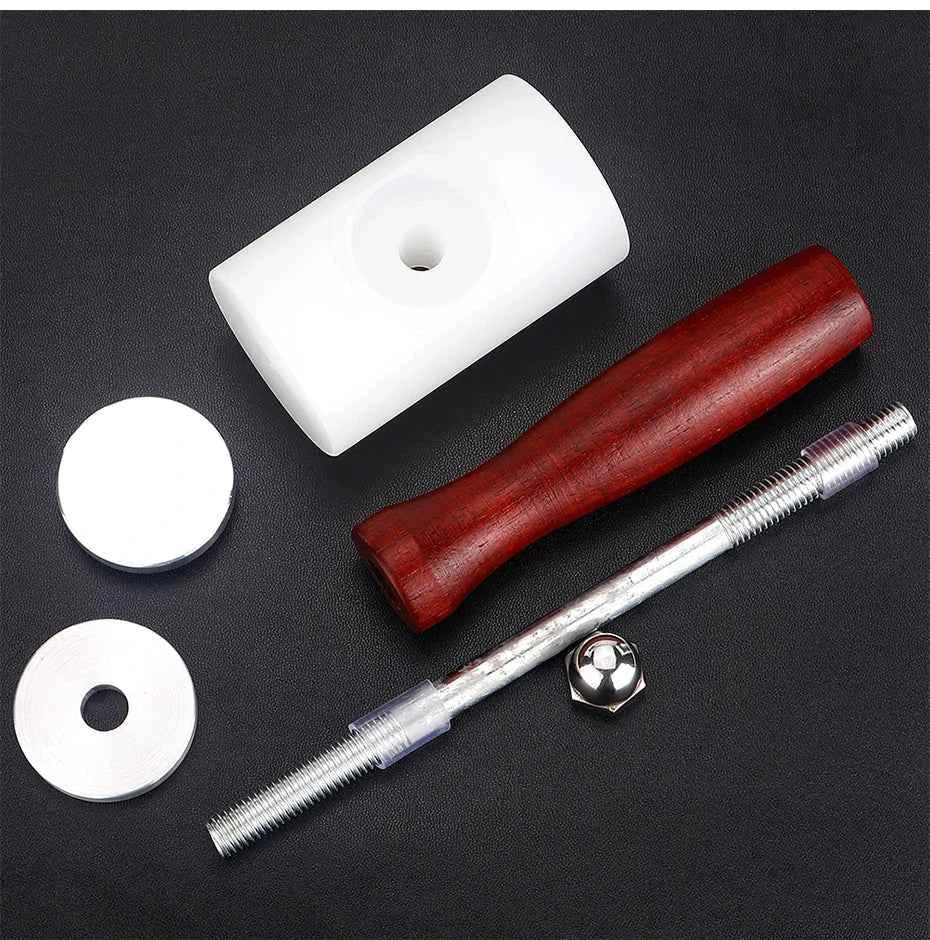 Leather DIY Carving Hammer Leathercraft Mallet Leather Work Sew Cowhide Rawhide Mallet Rubber Mallet for Flooring, Woodworking