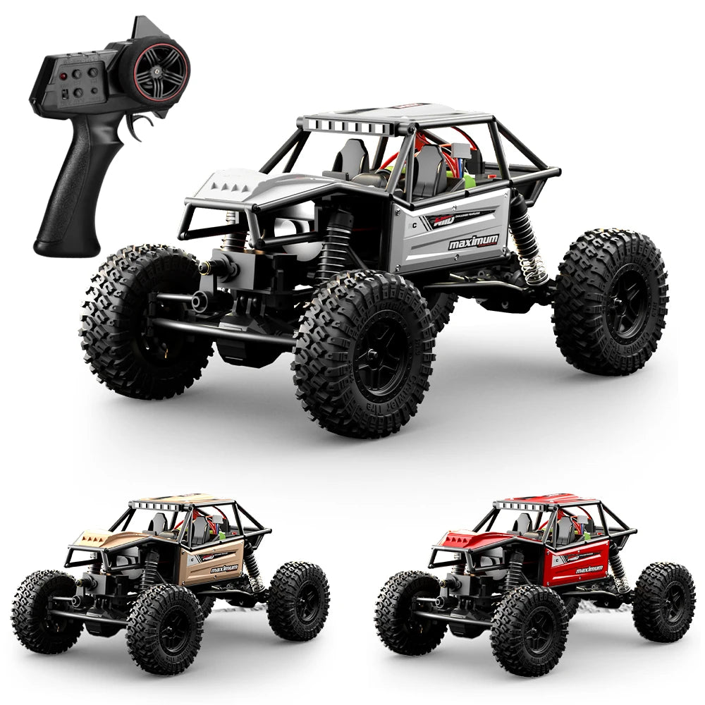 1/18 RC Climbing Car 4WD Off-road Remote Control Vehicle RTR Rock Crawler Big-wheel 4x4 Electric Truck Model Toys for Kids