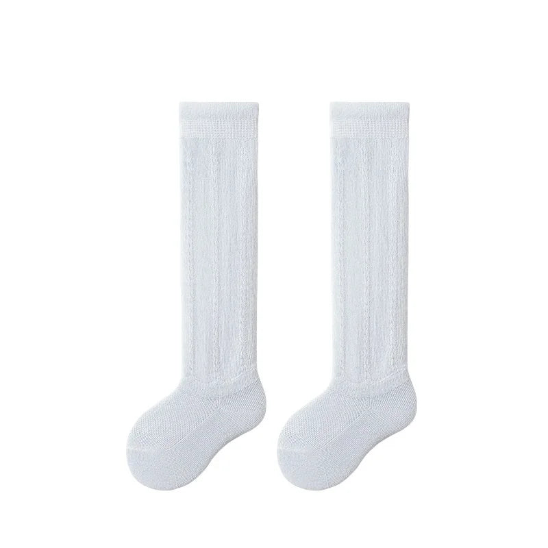 Baby Hollow Out Long Socks Breathable Mesh Cotton Boneless Knee High Sock Summer Thin Newborn Socks For Girls Boys 0-2Years Old