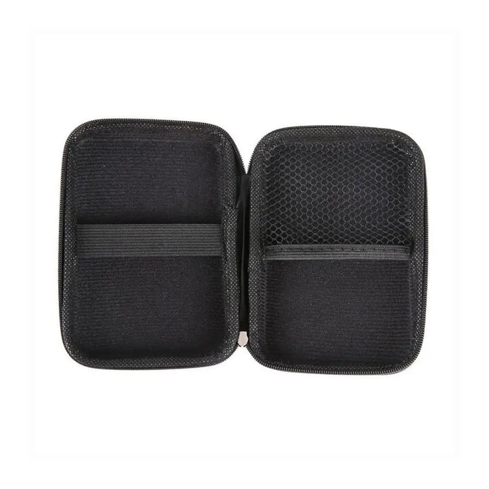 2.5 Hard Disk Case Portable HDD Protection Bag for External 2.5 inch Hard Drive/Earphone/U Disk Hard Disk Drive Case Black