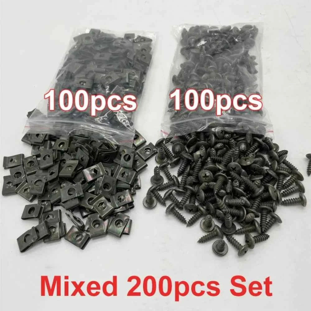 Heavy duty u profile self tapper screws for sheet metal 100 count suit for car bike and general mechanical fixing