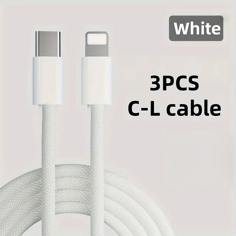 USB-C to Lightning Braided Charging Cable 2.4A