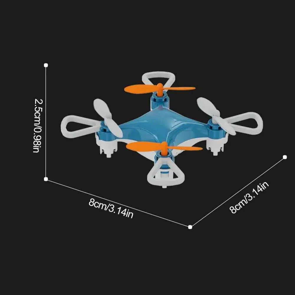 Mini Drone Easy Stunt Flights 360° Tricks Friendly Flyer, Mini Drone for Kids with LED Altitude Hold Propeller Protection Indoor