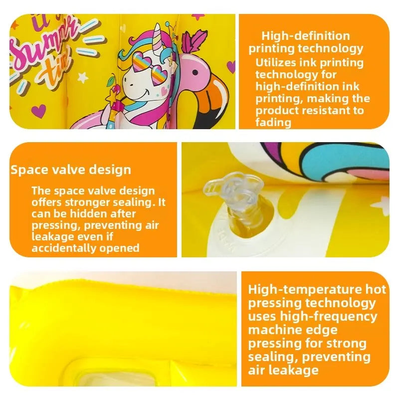Kids Inflatable Pool Float Cartoon Swimming Ring Summer Beach Water Play Toys for Baby Children