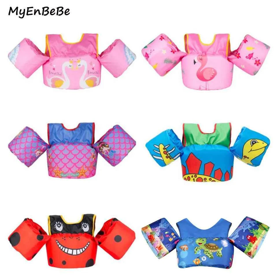 2-8 years Baby Swim Vest Child Arm Float Vests Kids Swim Trainer Buoyancy Sleeve Swimsuit Swimming Pool Accessories