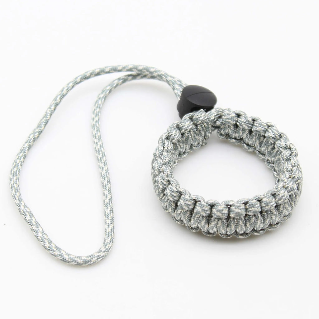 Outdoor Survival Bracelet & Camera Wrist Strap - Paracord Braided Cord Pendant, Universal Wrist-Mounted Braided Paracord