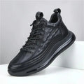 Men's Patent Leather Shoes Thick Sole Male Adult Drawstring Lace-up Shoes Vintage Retro Casual British Style Shoes Streetwear