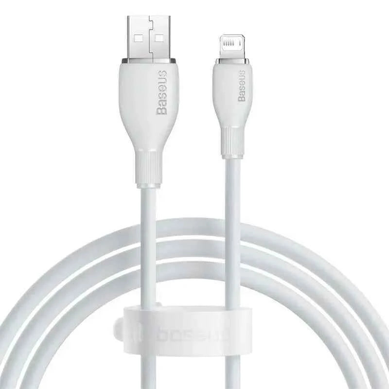 Baseus TPE 2.4A Fast Charging USB Cable for iPhone 14 13 Pro Max Xs Xr X 8 Plus Cable for iPhone iPad Air Mini 4 Charger Cable
