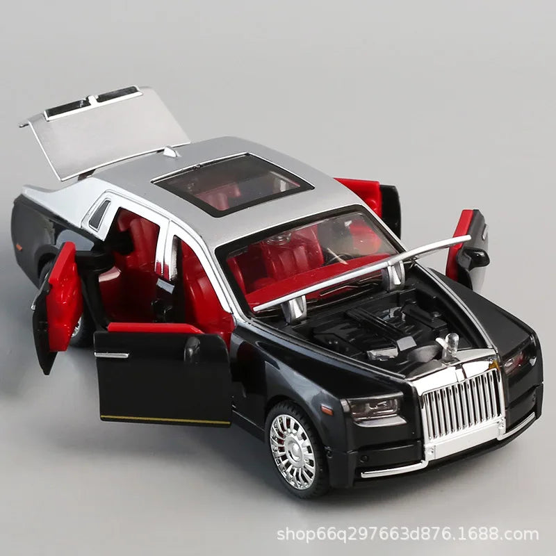 Kids Inertia Car Toy, Simulation Phantom Car Model with Door Opening, Sound & Light Music, Boys Early Educational Vehicle Gift
