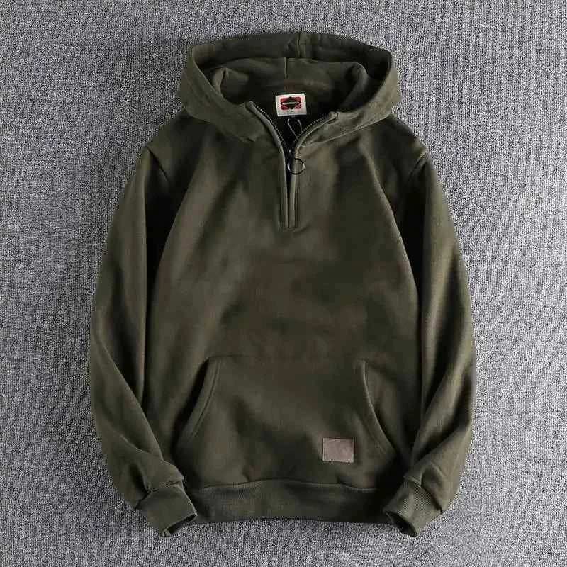 Loose Male Hoodie Solid Autumn Emo Luxury Designer Aesthetic Simple Y2k Vintage Men's Hooded Sweatshirt High Quality Cotton Warm