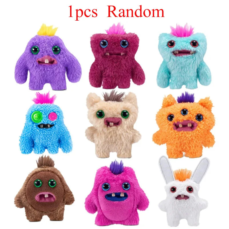 Original Fuggler Plush Keychain Ugly Monster Screech Munch Rabid Rabbit Wide Eyed Weirdo Annoyed Alien Stuffed Peluche Toys