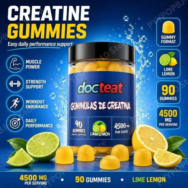Creatine Monohydrate Gummies – Lime Lemon, 90 Count