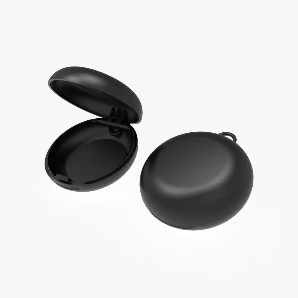 New Plastic Soundproof Earplug Box Round Shape Mini Mini Earplug Case Sleeping Earplug Organizer Jewelry Organizer