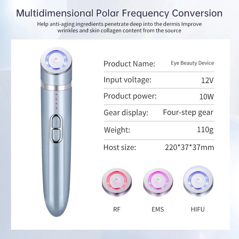 EMS Eye Massager Anti-aging Beauty Instrument Eye Care Massage Tool Wrinkle Removal Face Lifting Beauty Device Home Use