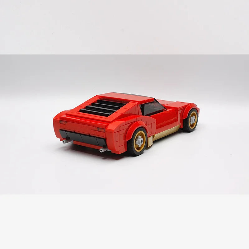 331 Parts City Speed MOC Building Block Model V12 Red Supercar Toy For Boys Adults Children Christmas Holiday Gift