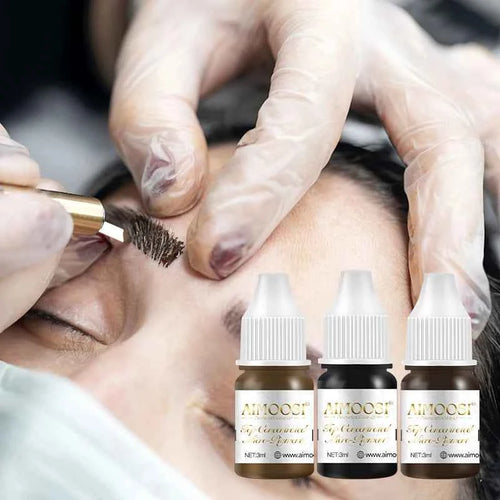 AIMOOSI Professional Microblading Pigment for Nano Brows | REACH Certified Permanent Makeup Tattoo Ink for PMU Artist | 3ml