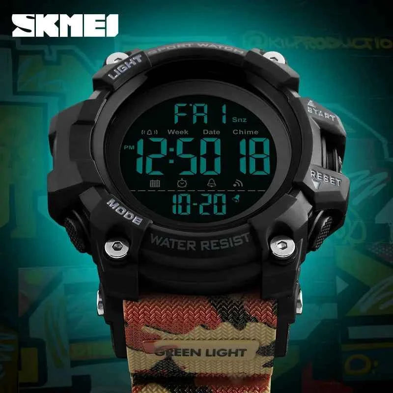 Men’s Digital Sport Watch – Stopwatch, Alarm & 5ATM