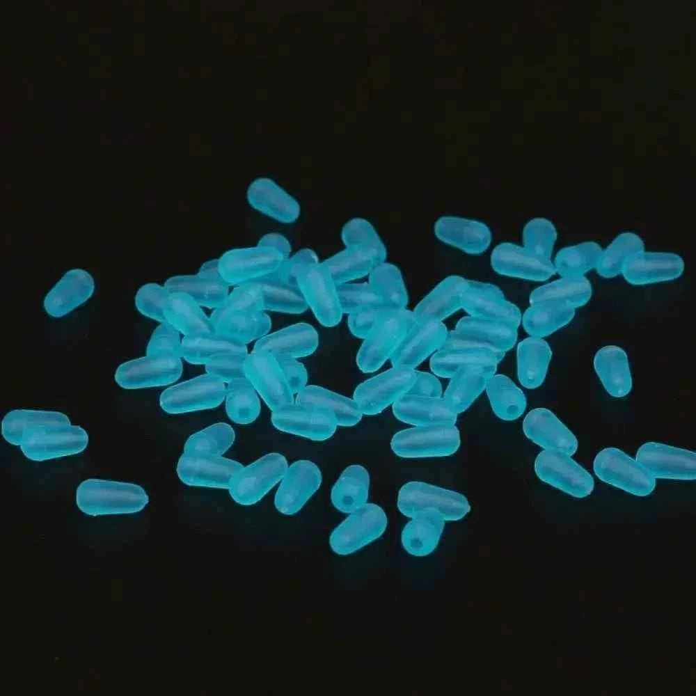 High Quality Rubber Space Beans Sea Carp Fly Fishing Blue Rubber Oval Stopper Fishing Float Fishing Bobber