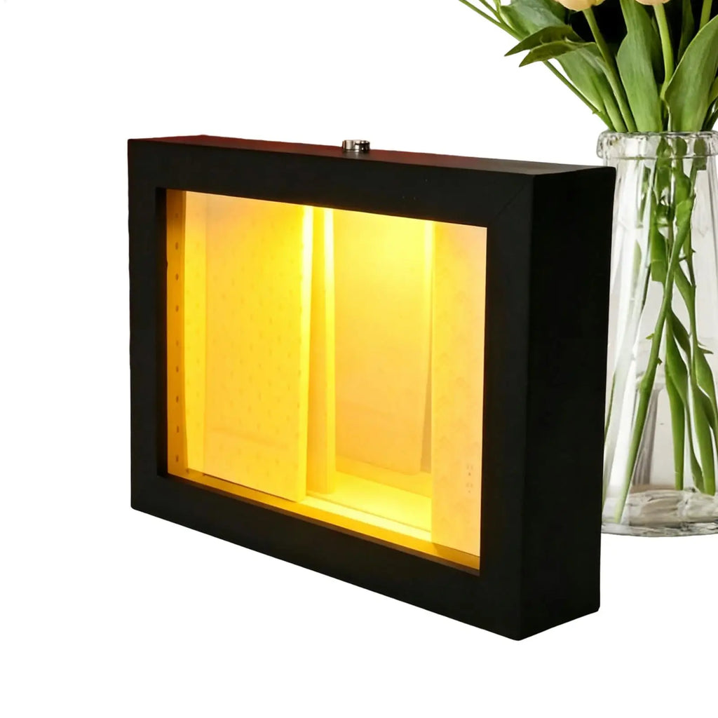 NEW Decorative Desk Frames Lighted 3D Abyss Mirror Desktop Decor Desk Decoration Frame Art For Renters Women Men Home