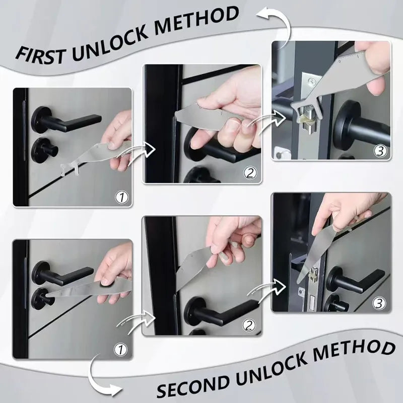 Lock Picking Fire Tool Firefighter Multitool Firefighter Tools Spring Steel Multitools Multipurpose Leverage Tool Pry Bar Tools