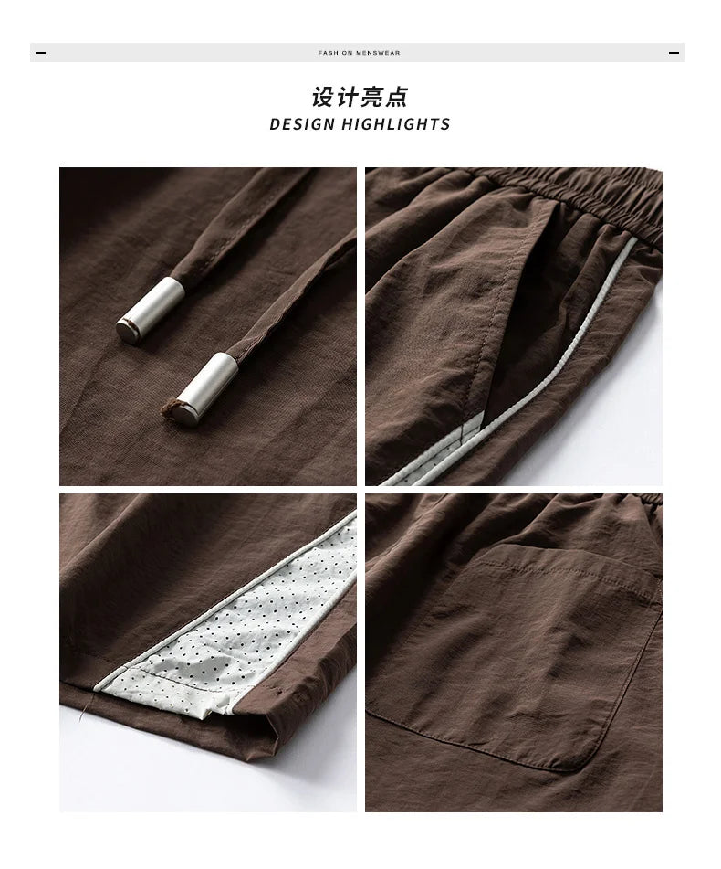 Summer men's streetwear casual and cargo shorts hommes Outdoor Gym Joggers Sports running basketball  shorts menswear clothing
