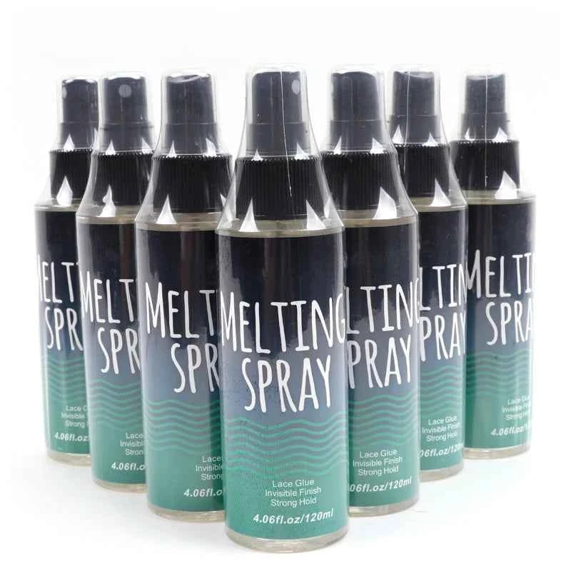 120Ml Lace Melting Spray Seamless Finish Glue Spray Wig Melting Spray & Hair Adhesive For Lace Wigs Strong Invisible Lace Glue