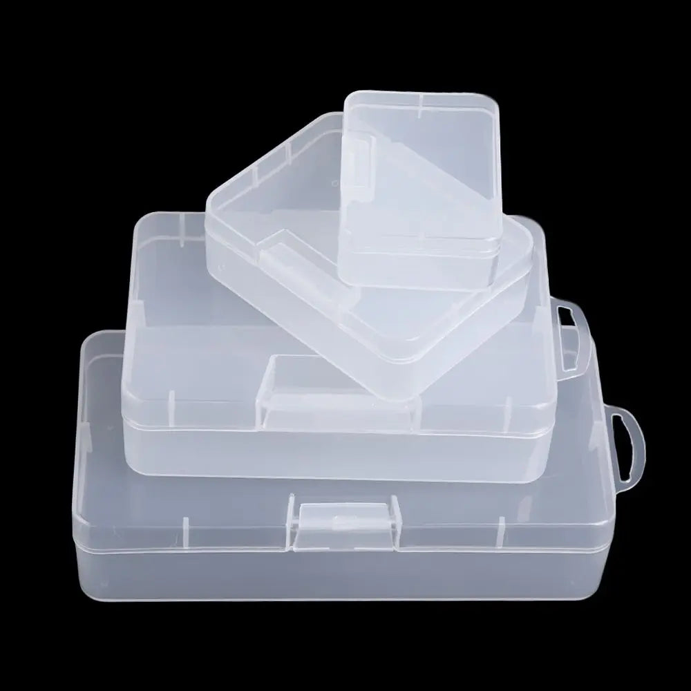 Plastic Box Transparent Jewelry Organizer Sample Box Small Tool Storage Box Nail Enhancement Tool Box Mobile Phone Repair Case